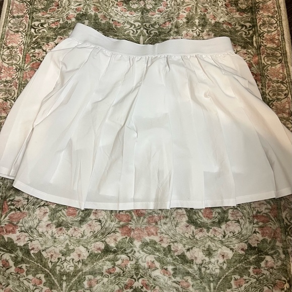 Alo Yoga Varsity Tennis Skirt White Small Athletic Skort - Picture 4 of 6